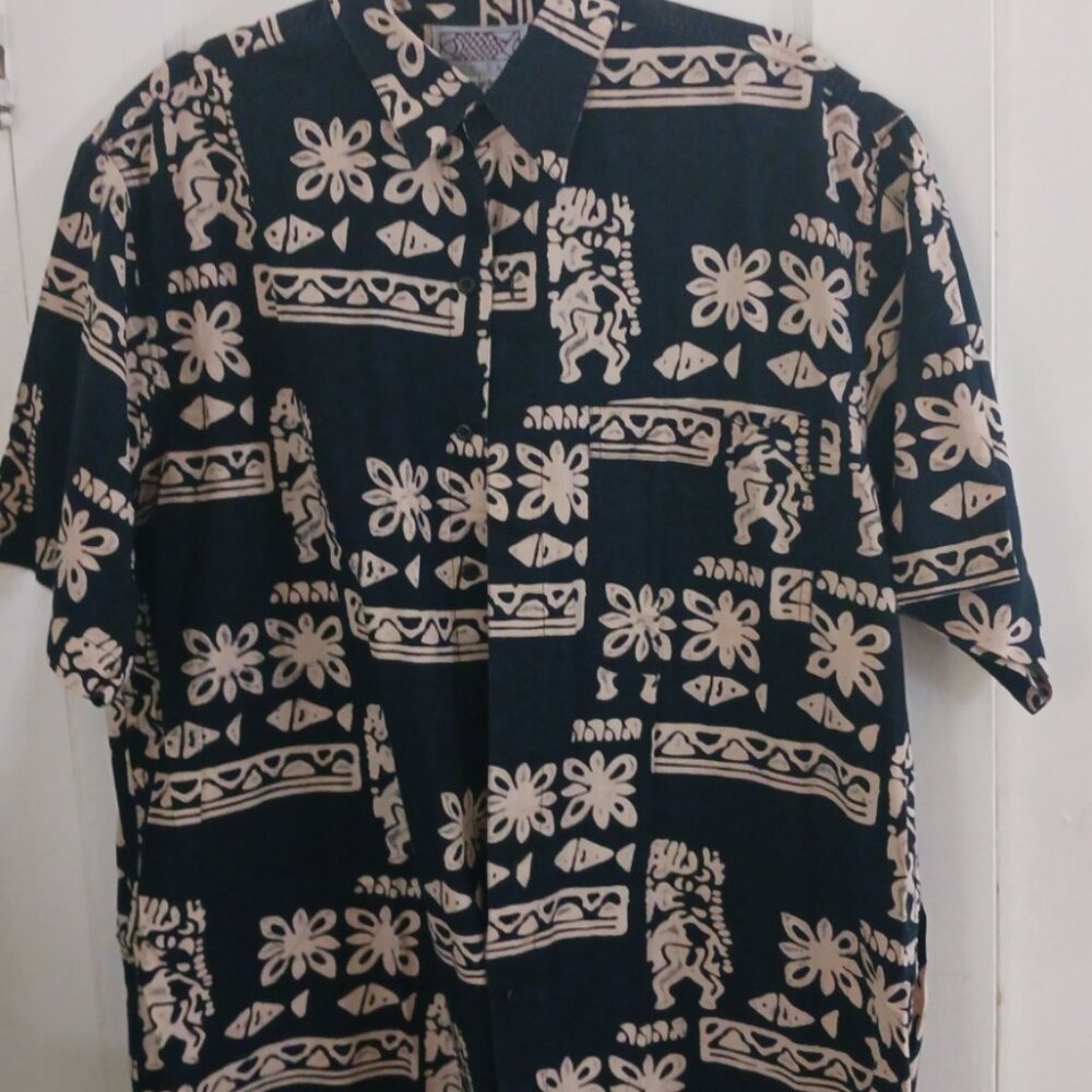 Men's Back East Button Down Hawaiian Shirt
